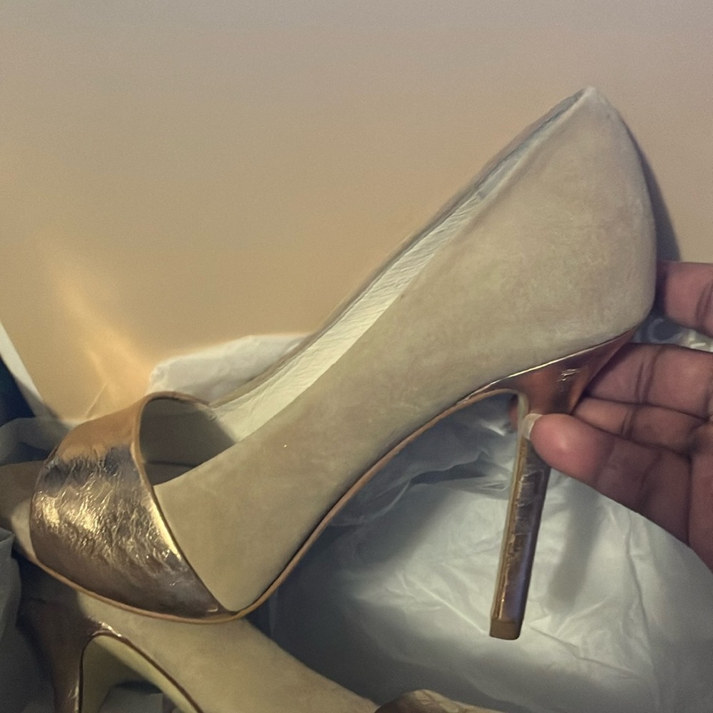 Chic Metallic High Heel Sandals